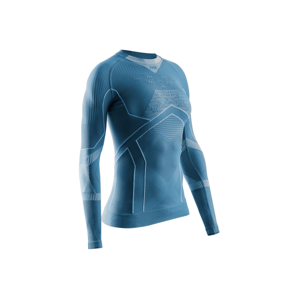 Bluza Dama X-Bionic Accumulator Light Mineral Blue/Arctic White