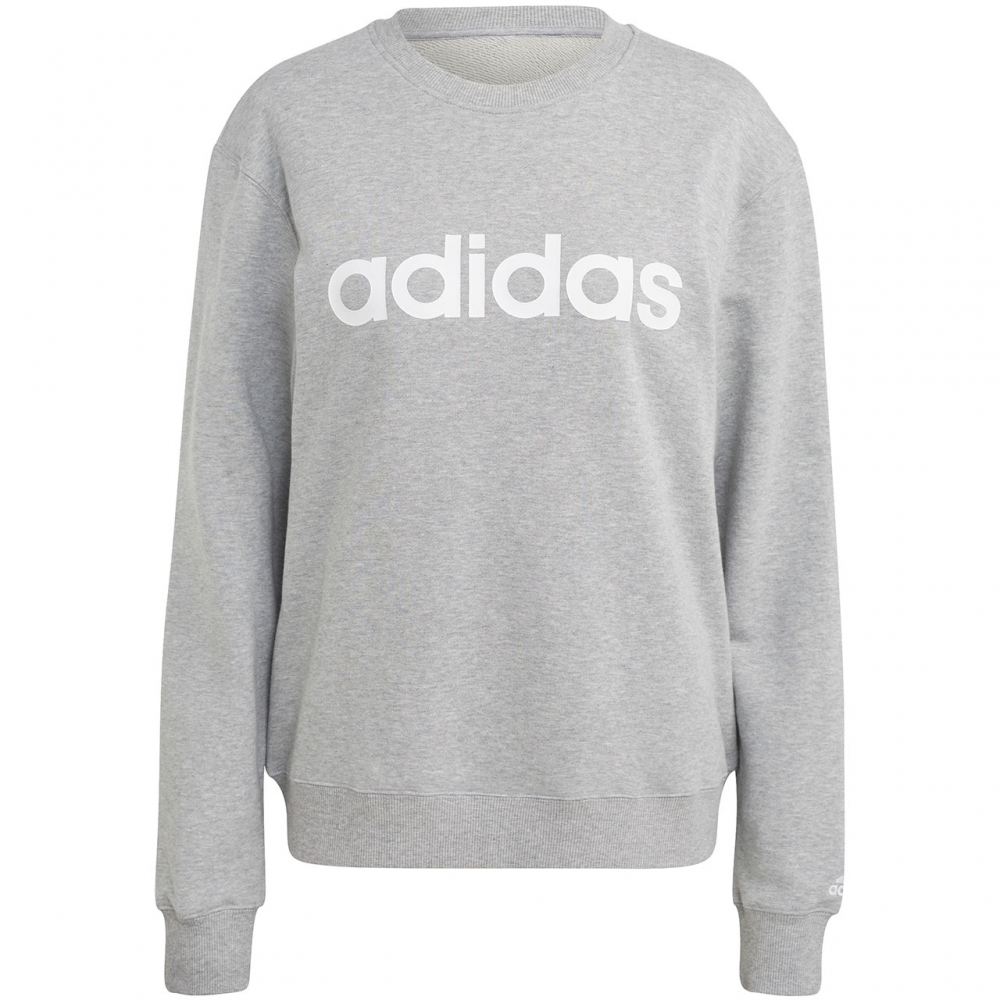 Bluza damska adidas Essentials Linear French Terry szara IC6880