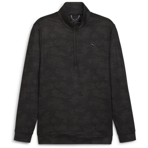 Puma Cloudspun Camo quarter Zip Baselayer Top barbat