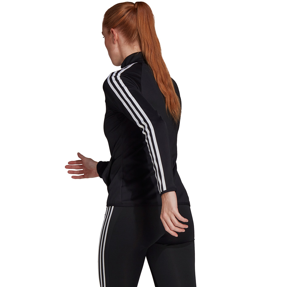 Jacheta Bluza damska adidas Aeroready Designed 2 Move 3 Stripes Track czarna GL3800