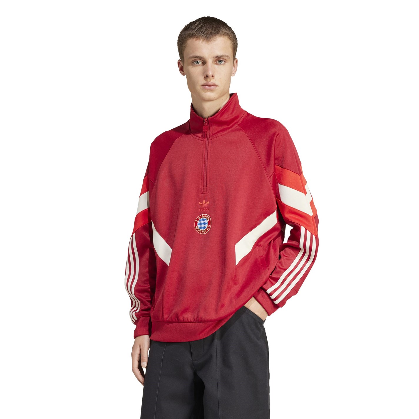 Bluza trening adidas Bayern Munich Originals Half-zip adulti