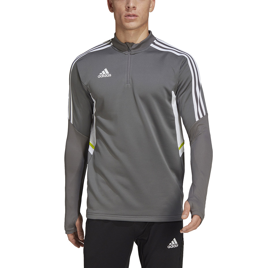 Bluza trening Men's adidas Condivo 22 Training 1/2 zip gray and white HD2312