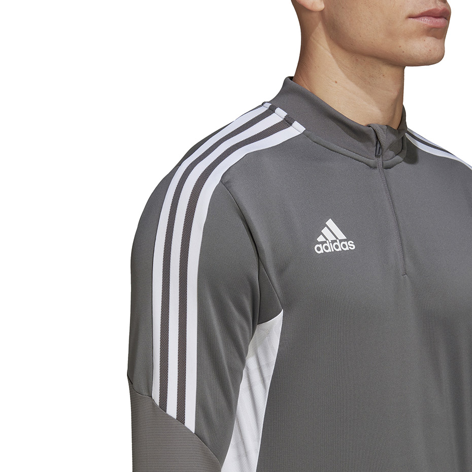 Bluza trening Men's adidas Condivo 22 Training 1/2 zip gray and white HD2312