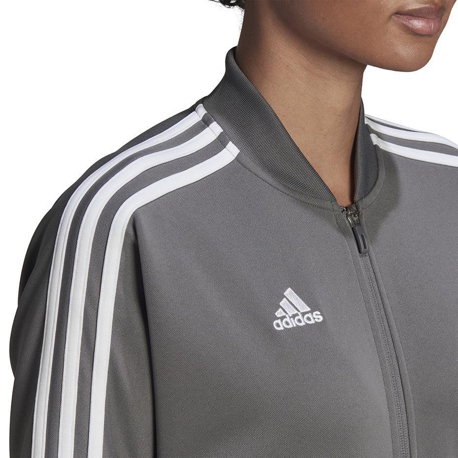 Bluza trening Jacheta Bluza fermoar 's adidas Condivo 22 Track gray and white HD2280 dama