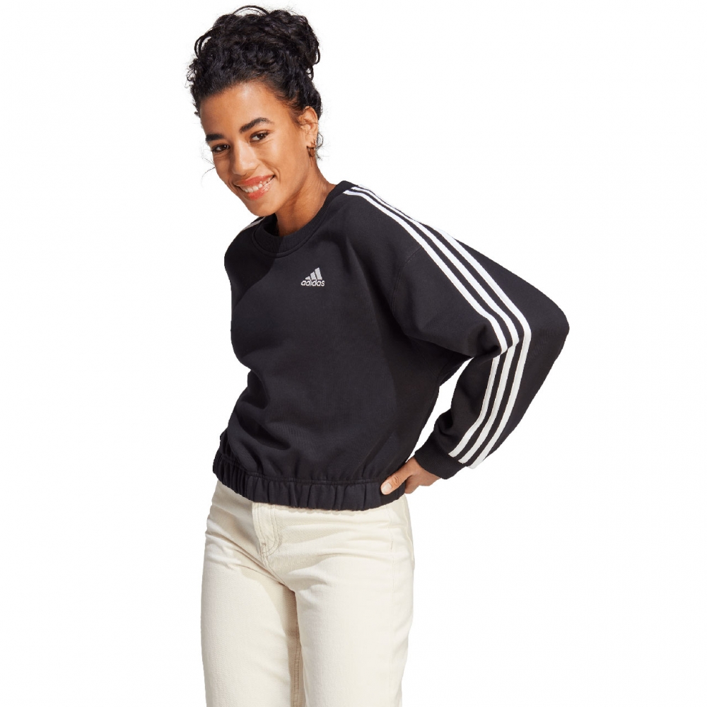 Bluza trening 's Adidas Essentials 3-Stripes Crop Black HR4926 dama