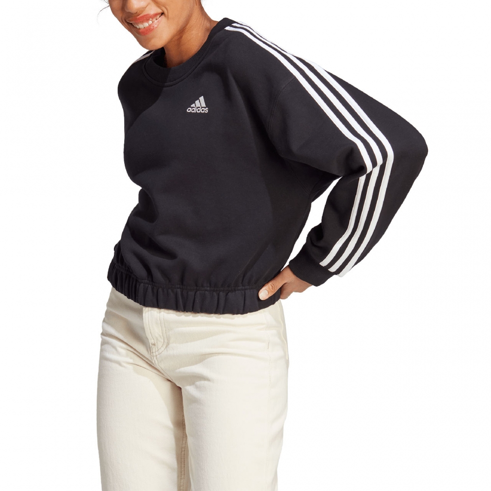 Bluza trening 's Adidas Essentials 3-Stripes Crop Black HR4926 dama