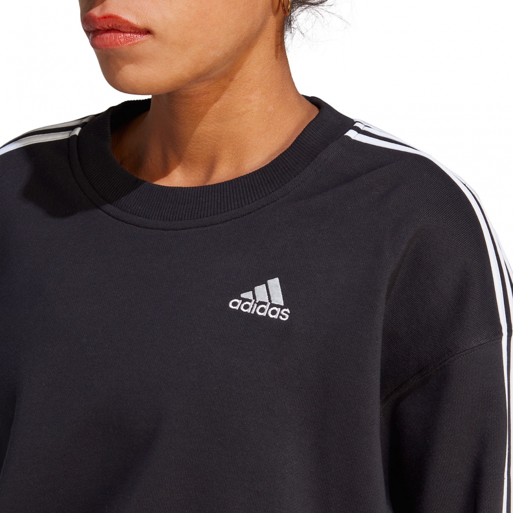 Bluza trening 's Adidas Essentials 3-Stripes Crop Black HR4926 dama