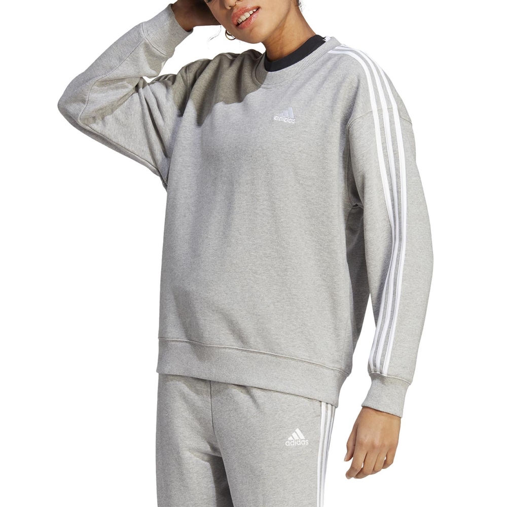 Bluza trening Adidas Essentials 3-Stripes 's gray IC9905 dama