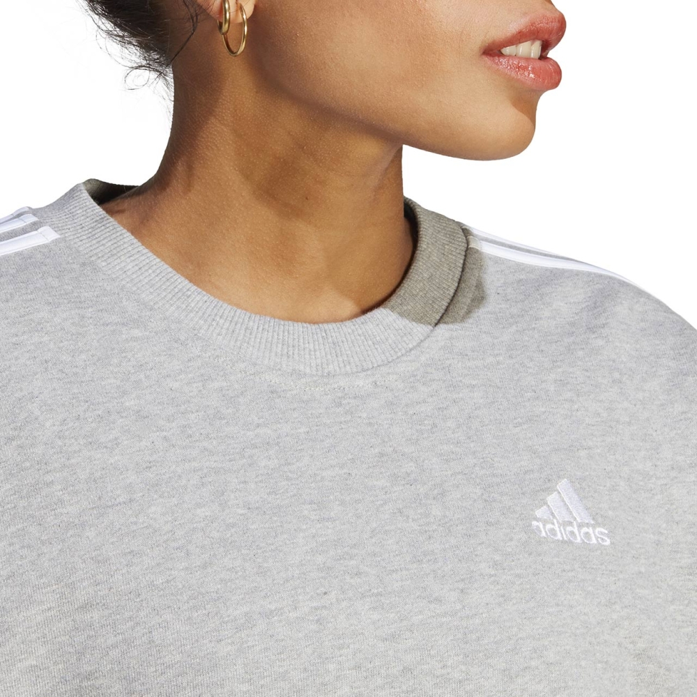 Bluza trening Adidas Essentials 3-Stripes 's gray IC9905 dama