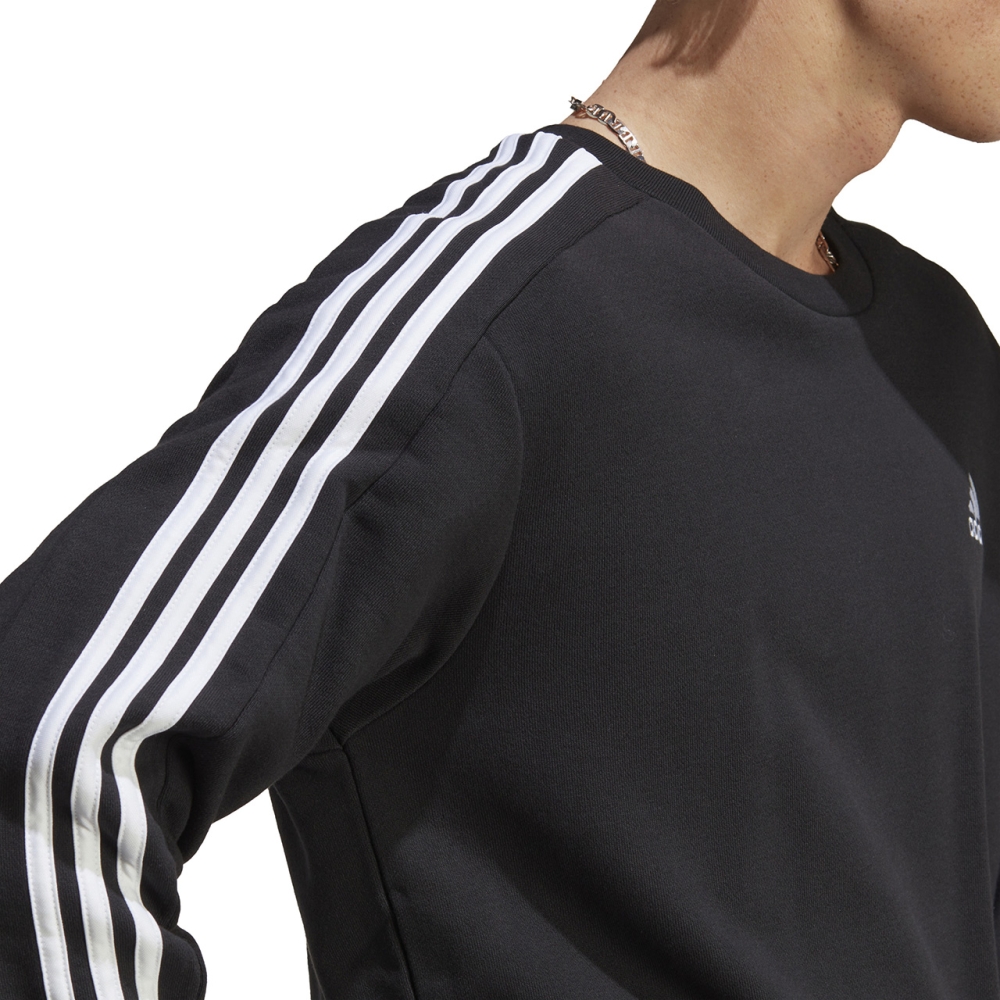 Bluza trening Adidas Essentials French Terry 3-Stripes men's black IC9317