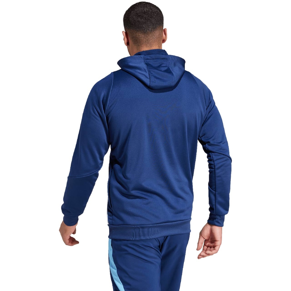 Bluza trening adidas Tiro 24 Training Hooded men's blue IR9398