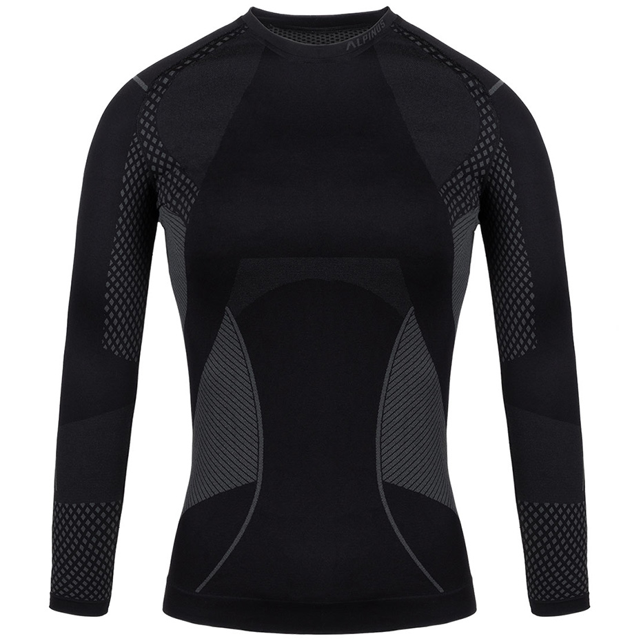 Bluza trening Alpinus Active Base Layer 's thermoactive black and gray GT43180 dama