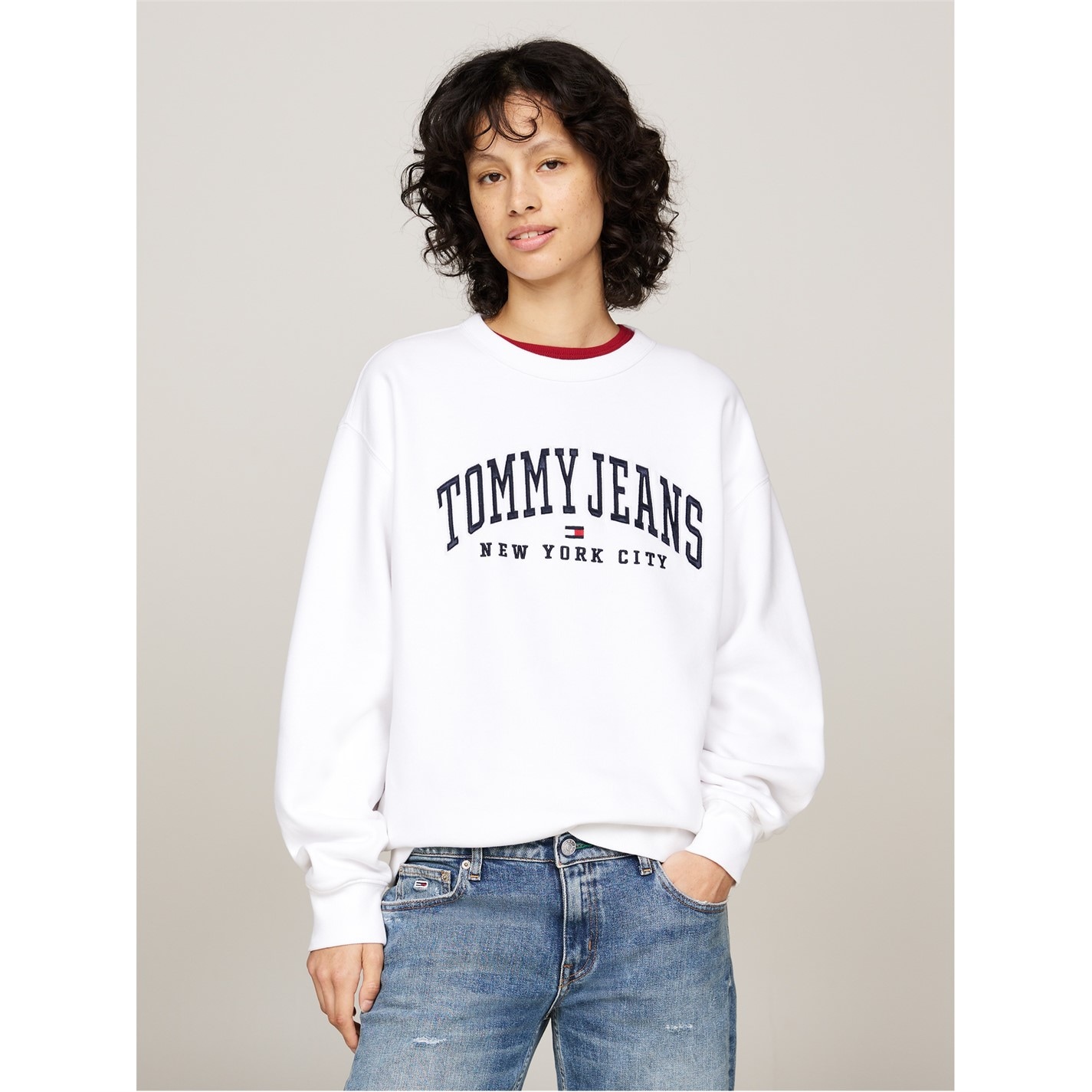 Bluza trening Blug Tommy Varsity Crew Neck Tommy Jeans