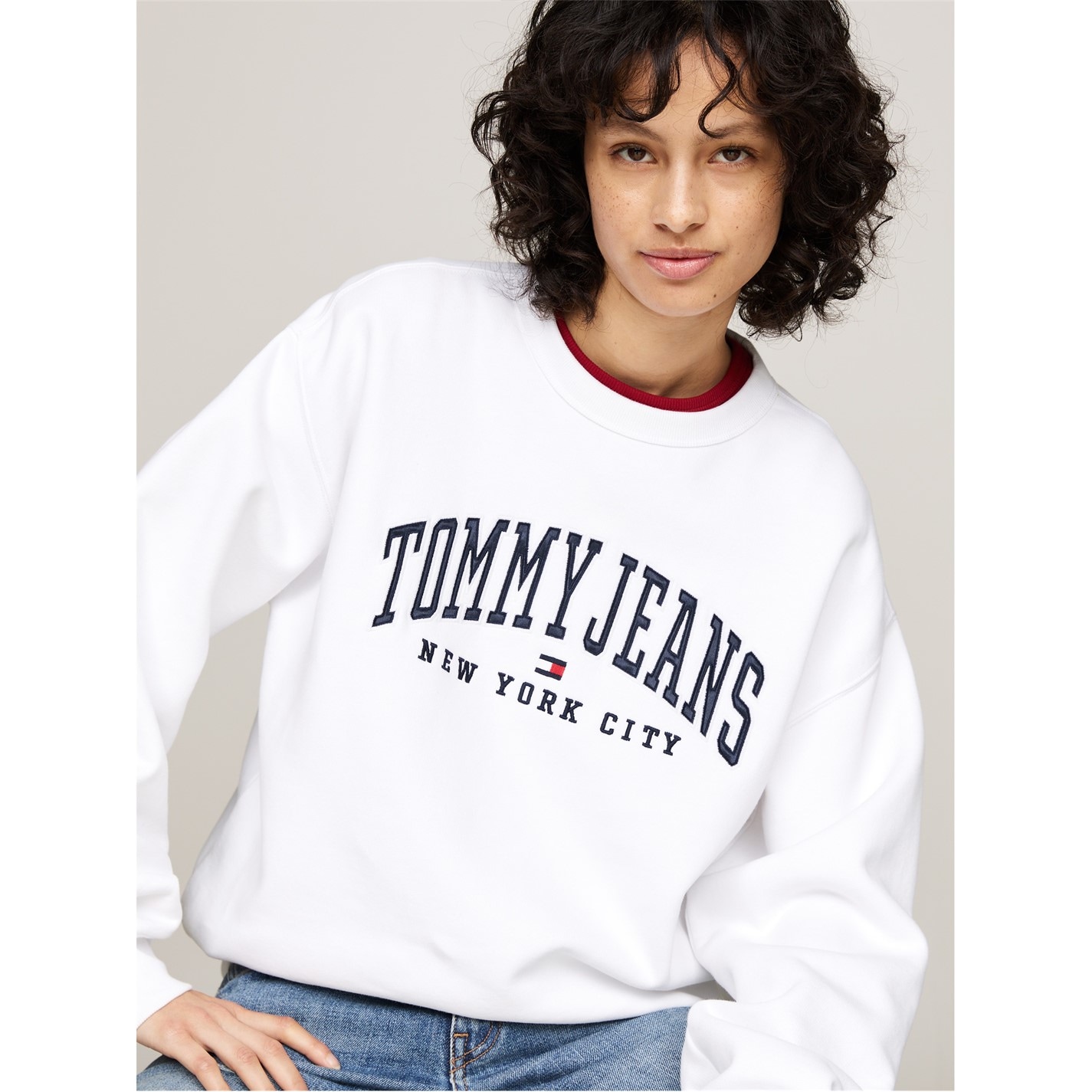 Bluza trening Blug Tommy Varsity Crew Neck Tommy Jeans