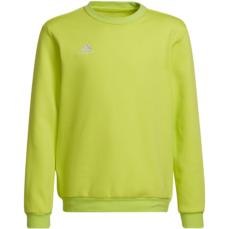 Bluza dla dzieci adidas Entrada 22 Sweat Top limonkowa HC5043