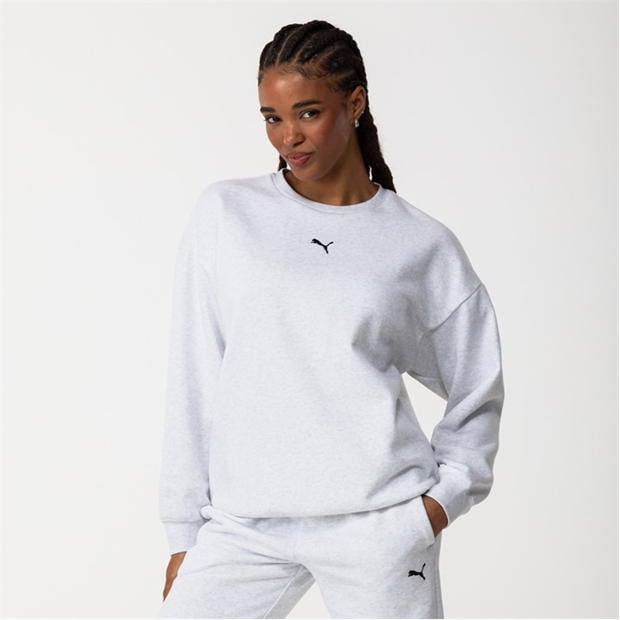 Bluza trening Puma Ess Oversized Crew Fl dama