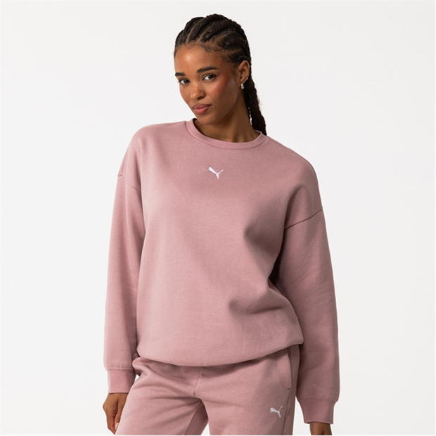 Bluza trening Puma Ess Oversized Crew Fl dama