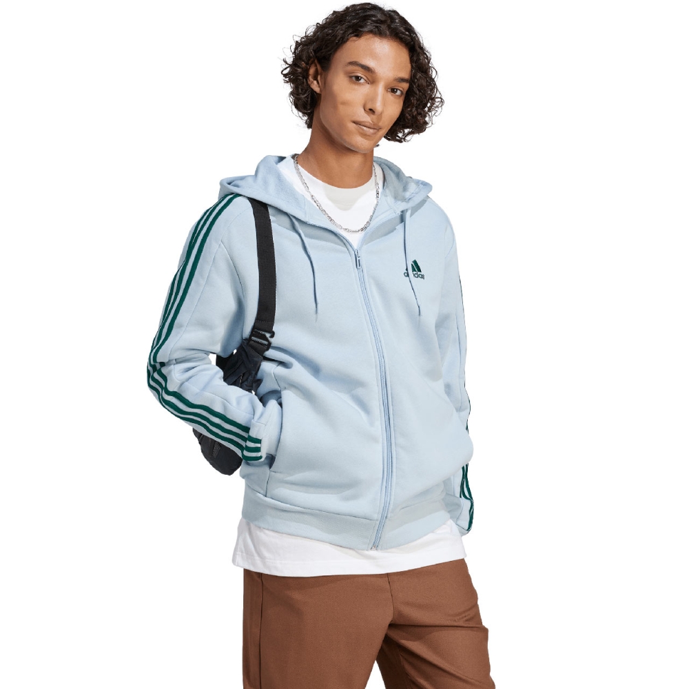 Bluza trening Bluza adidas Essentials 3-Stripes Full-Zip men's blue IJ8932