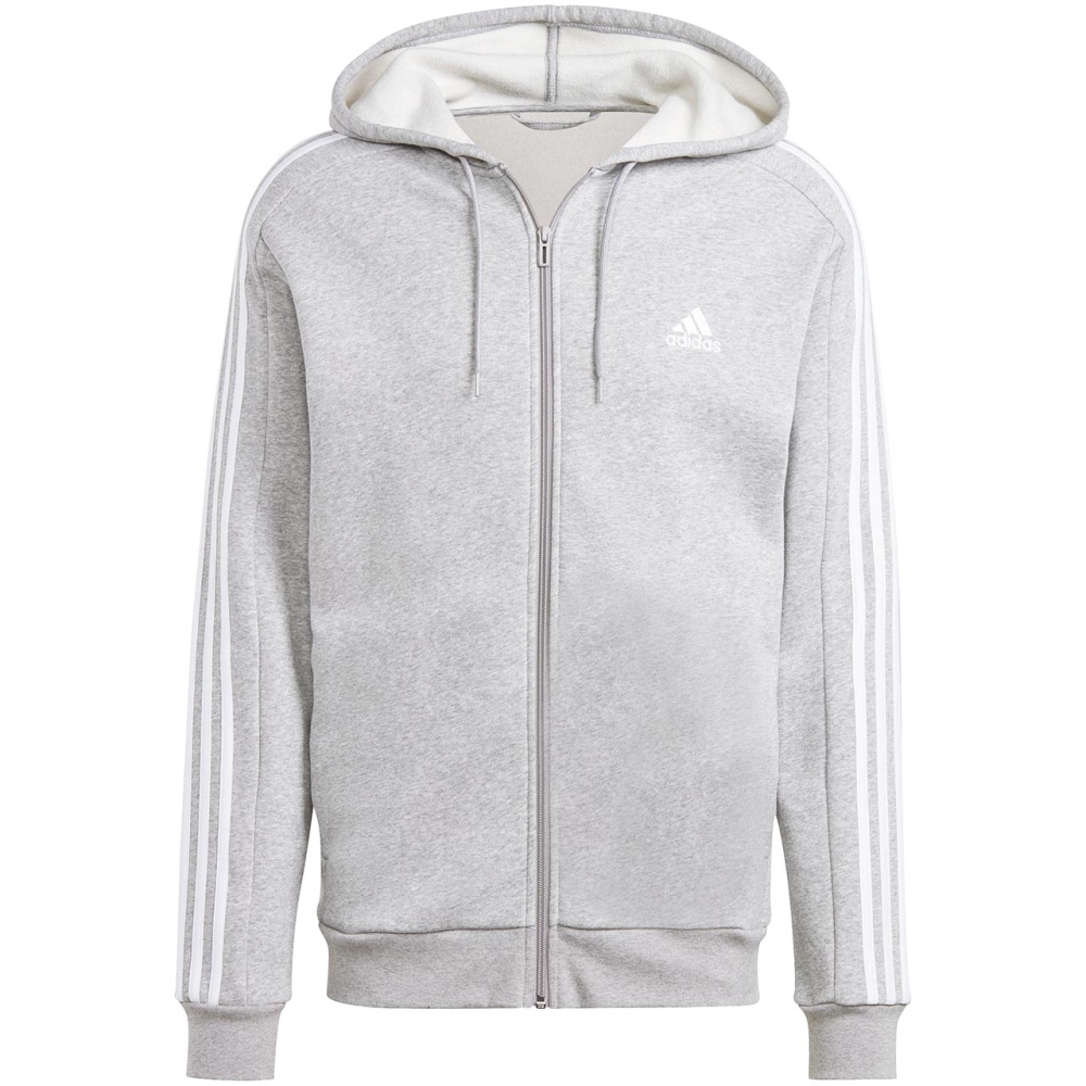 Bluza trening Bluza adidas Essentials 3-Stripes Full-Zip men's gray IJ6479