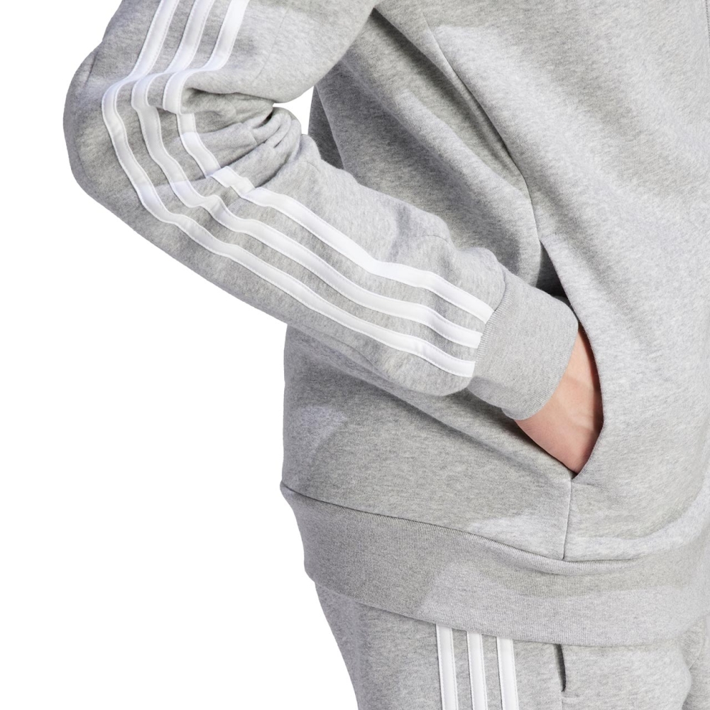 Bluza trening Bluza adidas Essentials 3-Stripes Full-Zip men's gray IJ6479