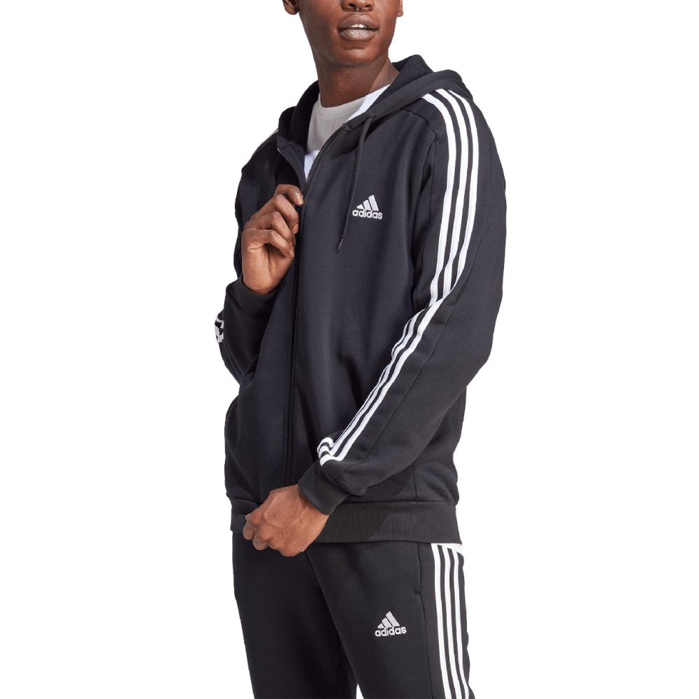 Bluza trening Bluza adidas Essentials 3-Stripes men's Stripes Full-Zip black IB4029