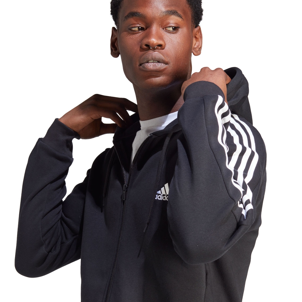 Bluza trening Bluza adidas Essentials 3-Stripes men's Stripes Full-Zip black IB4029