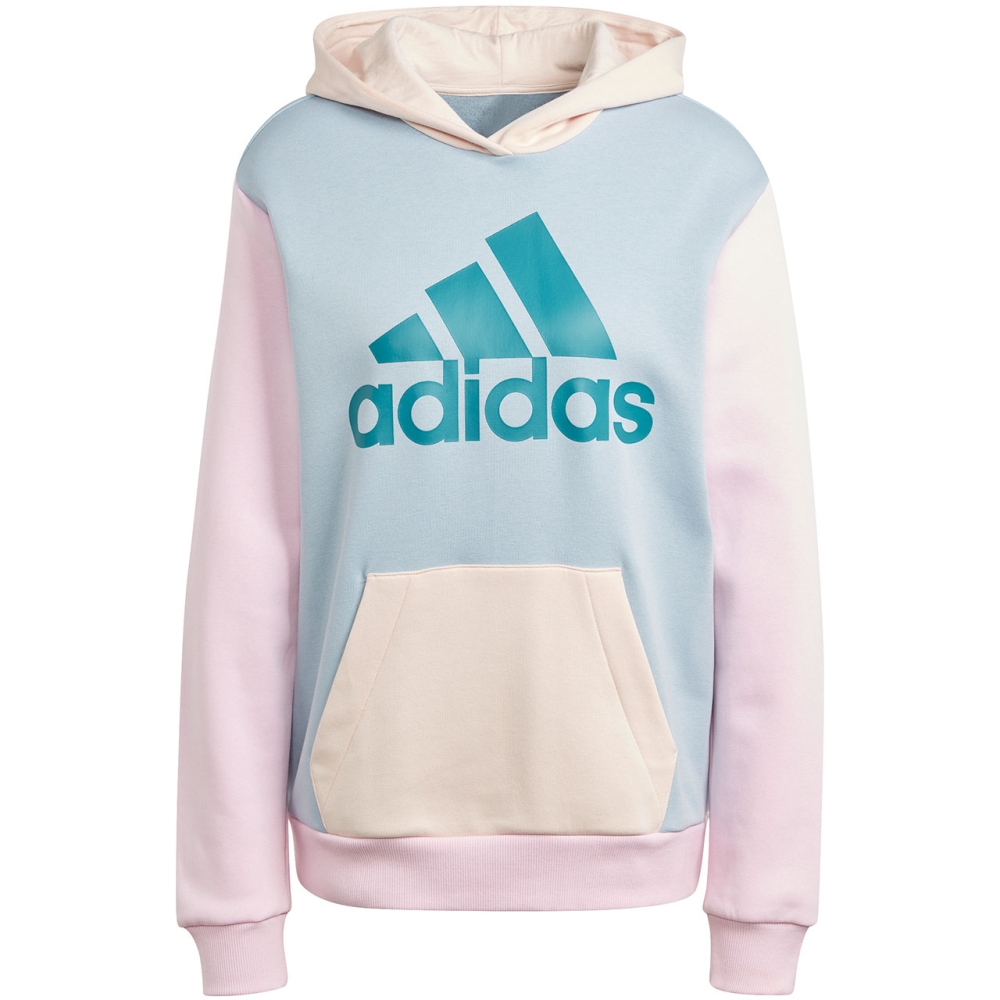 Bluza trening Bluza adidas Essentials 's Logo Boyfriend pink and blue IM0267 dama