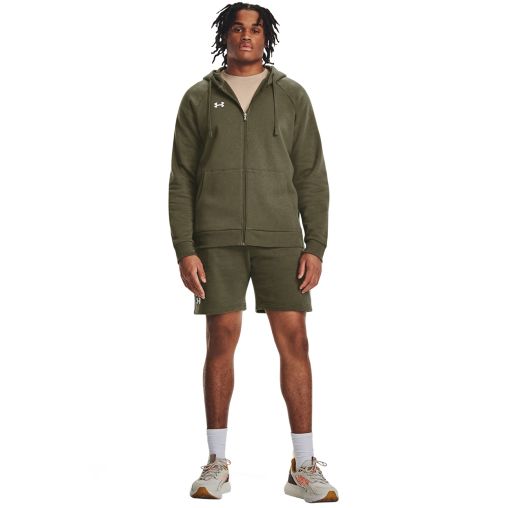 Bluza trening Bluza Hanorac Under Armor Rival FZ men's khaki 1379767 390 Under Armour