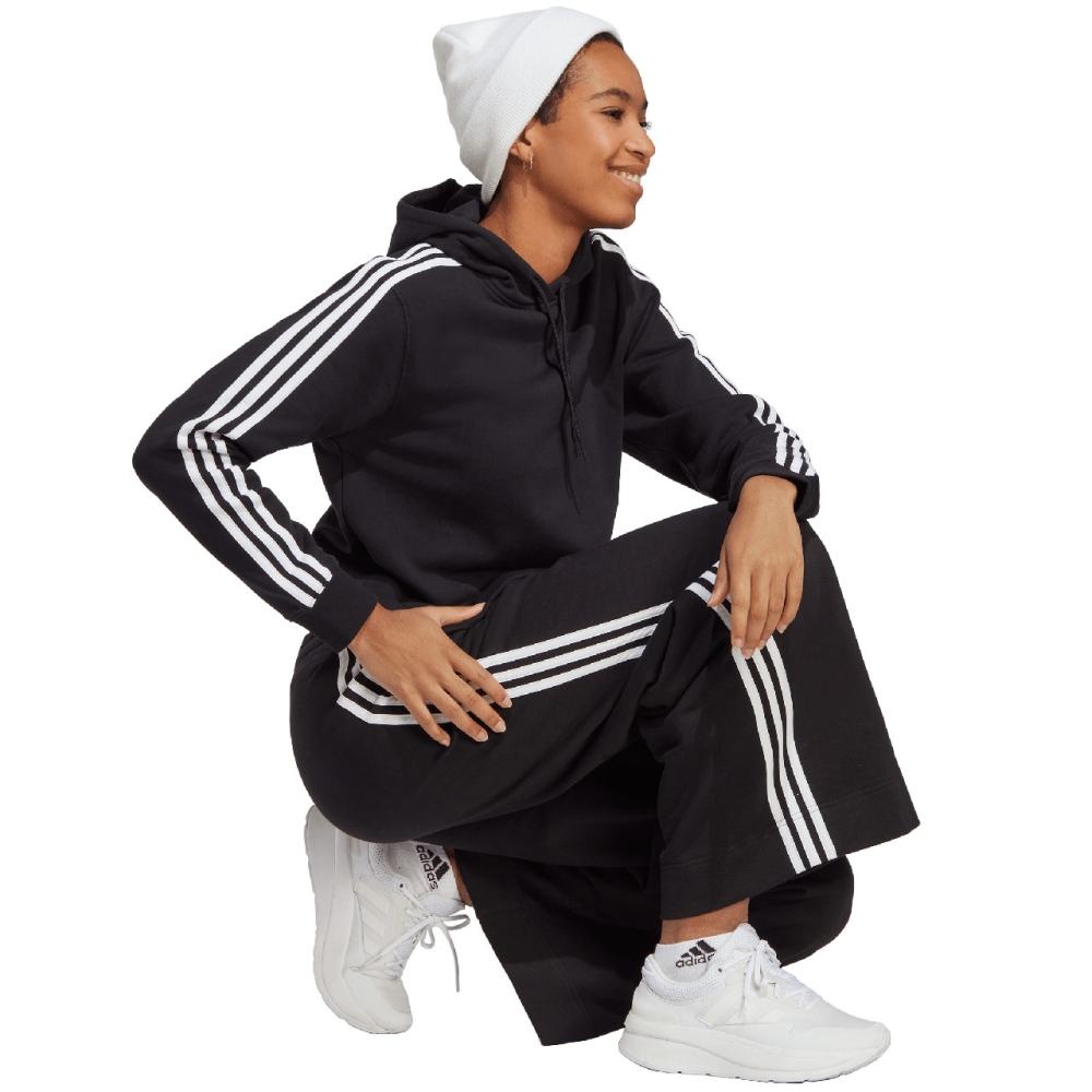 Bluza trening Hanorac 's adidas Essentials 3-Stripes French Terry Crop black IC8767 dama