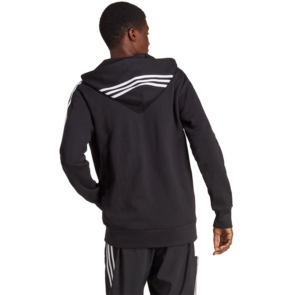 Bluza trening Hanorac adidas Essentials men's French Terry 3-Stripes Full-Zip black IC0433