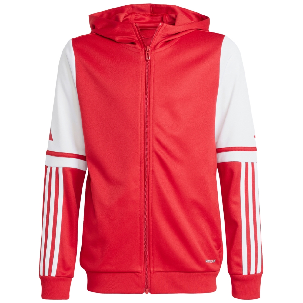 Bluza trening Hanorac adidas Squadra 25 's red and white JD4801 copil