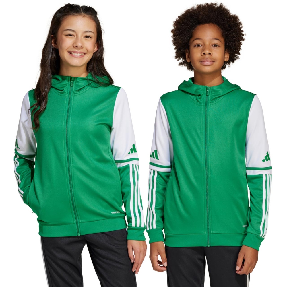 Bluza trening Hanorac 's adidas Squadra 25 green-white JP3163 copil