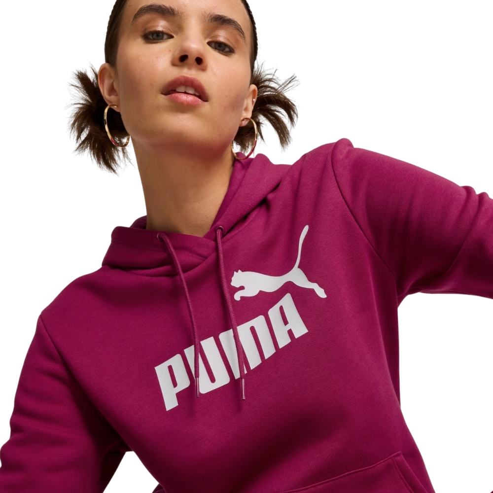 Bluza trening Hanorac 's Puma ESS Logo FL burgundy 586789 52 dama