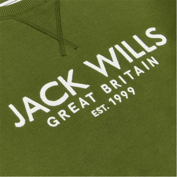 Bluza trening Jack Wills Belvue Graphic Logo Crew Neck