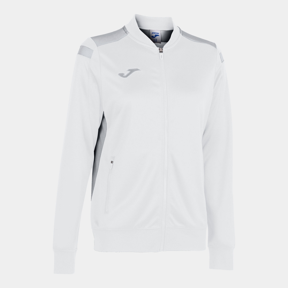 Bluza trening Bluza fermoar Championship Vi White Gray Joma