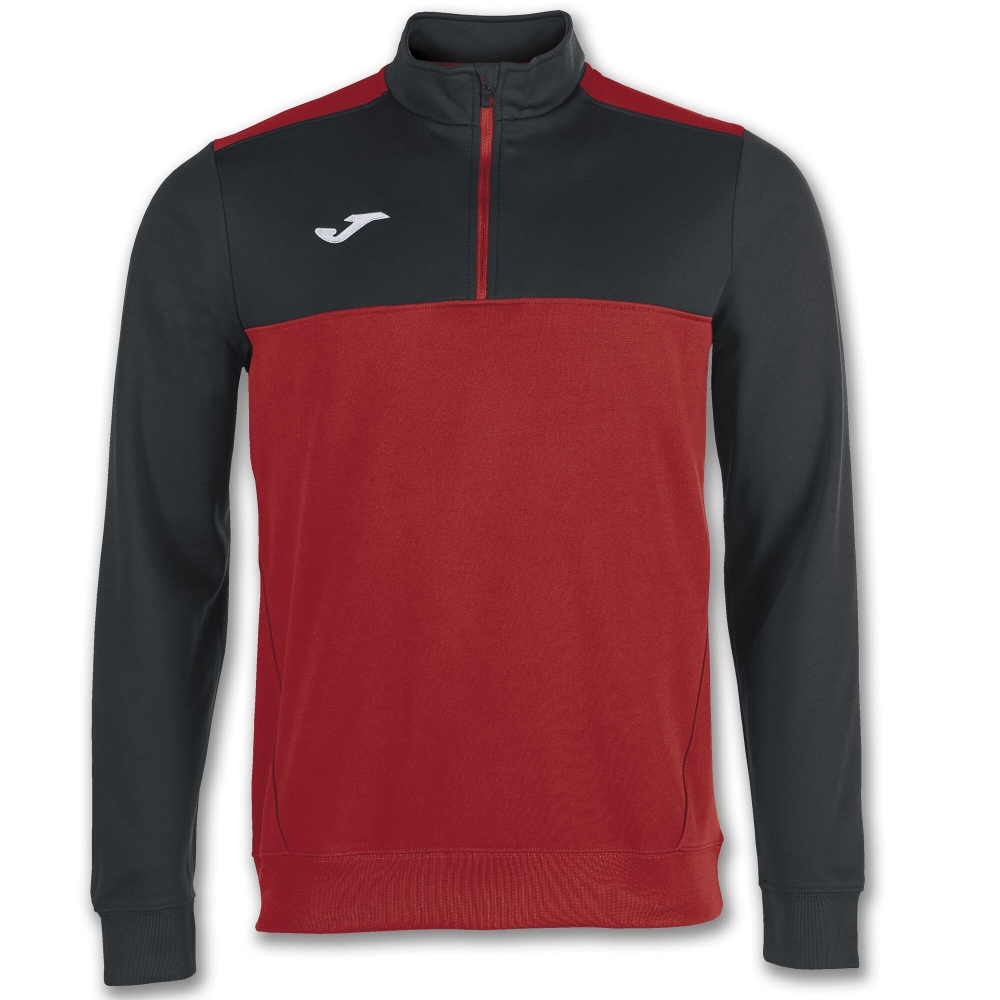 Bluza trening 1/2 Zipper Winner Red-black Joma