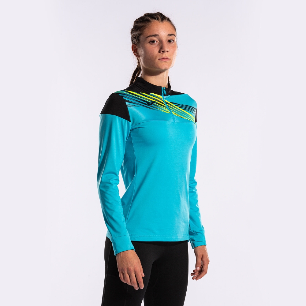 Bluza trening Elite X Fluor Turquoise Black Joma