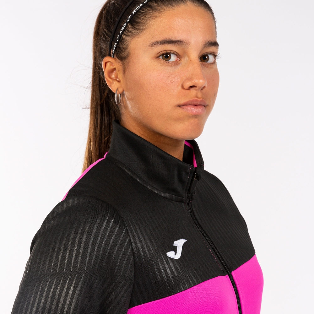 Bluza trening Bluza fermoar Montreal Fluor Pink Black Joma