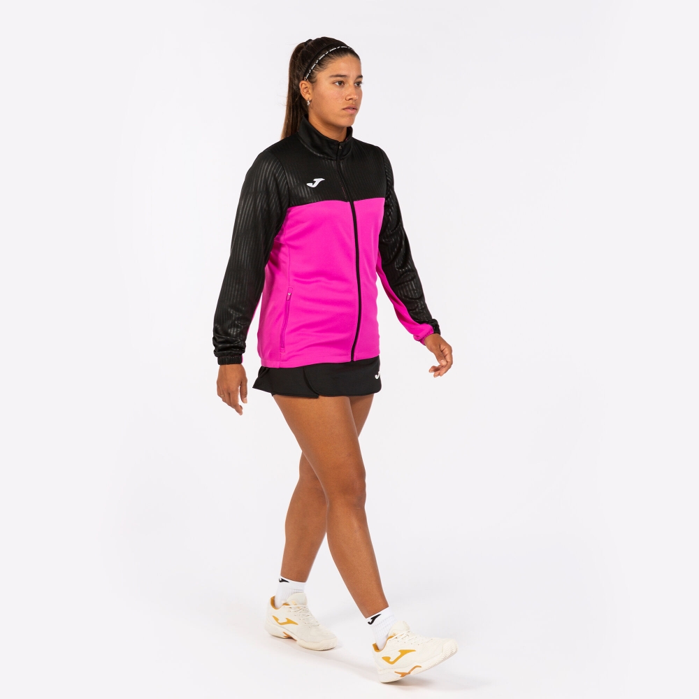 Bluza trening Bluza fermoar Montreal Fluor Pink Black Joma