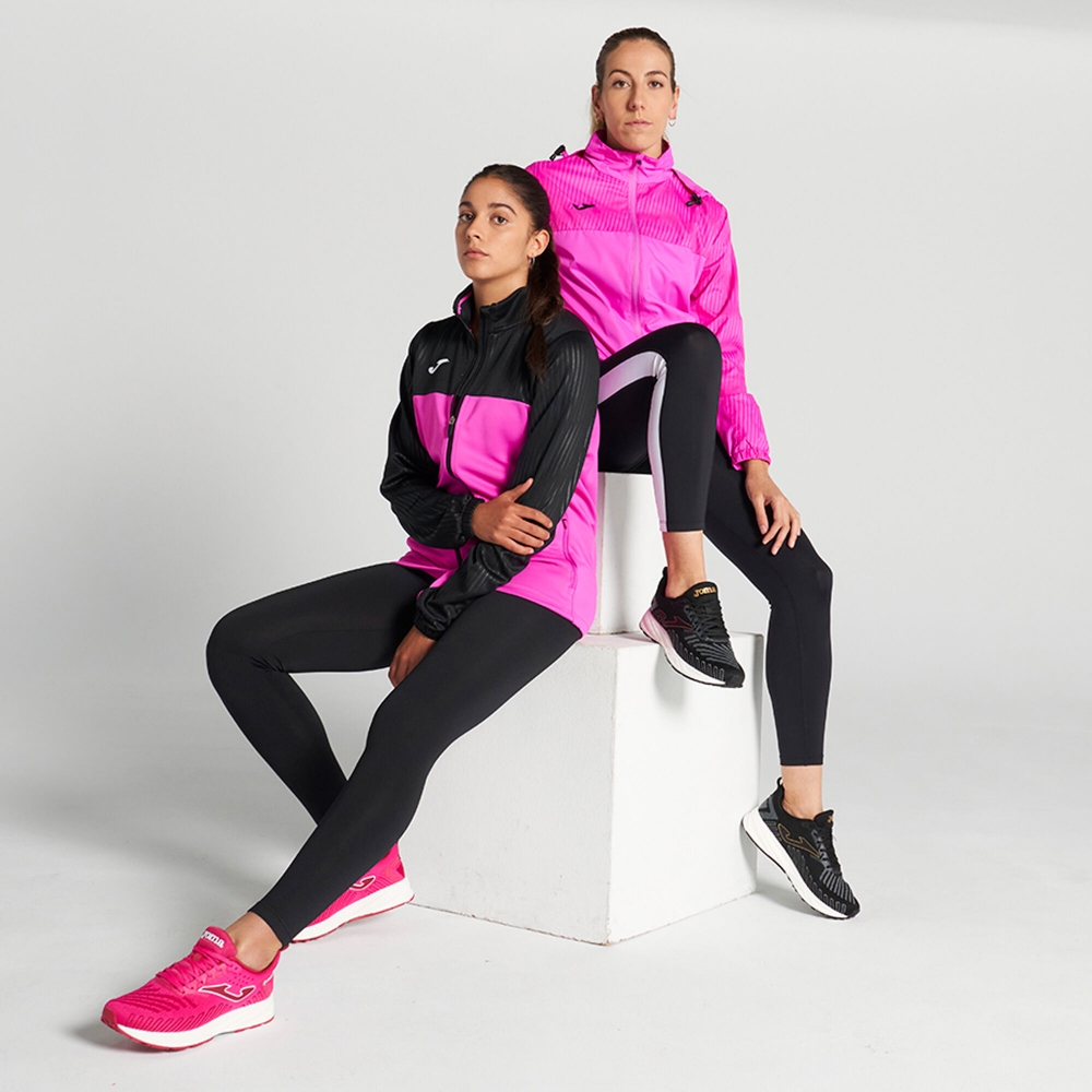 Bluza trening Bluza fermoar Montreal Fluor Pink Black Joma