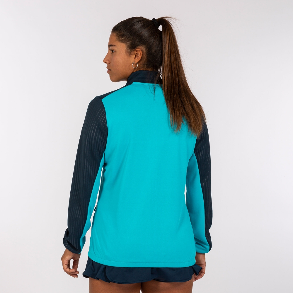 Bluza trening Bluza fermoar Montreal Fluor Turquoise-navy Joma