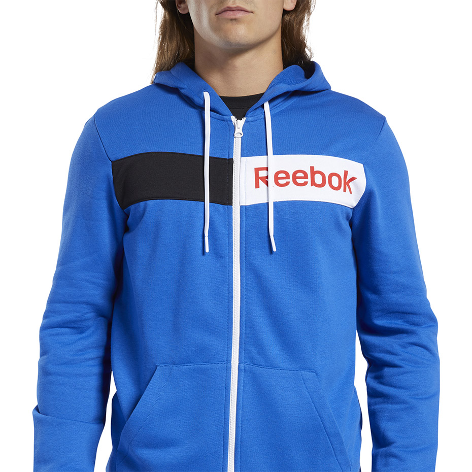 Bluza trening Reebok men's Logo FZ H blue FK6117