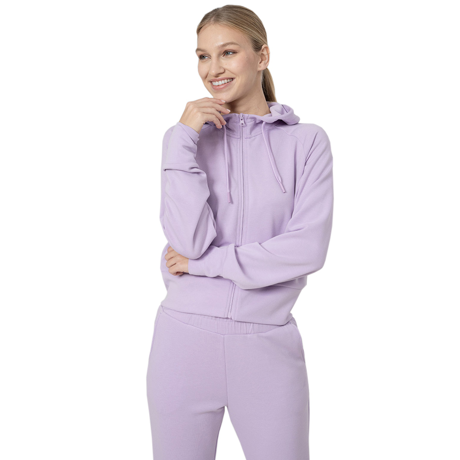 Bluza trening 's 4F light purple H4Z22 BLD027 52S dama