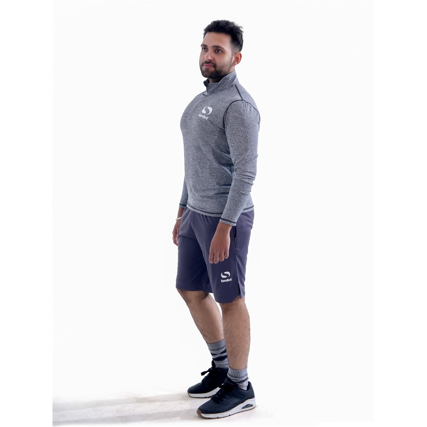 Bluza trening Sondico Melange Quarter Zip