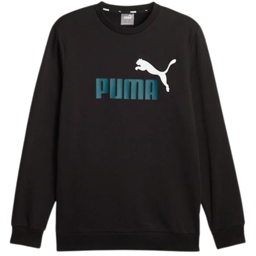 Bluza trening Puma ESS+ 2 Col Big Logo Crew FL men's black 586762 75