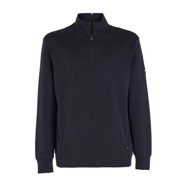 Bluza trening TOMMY HILFIGER Double Face Knit Half Zip