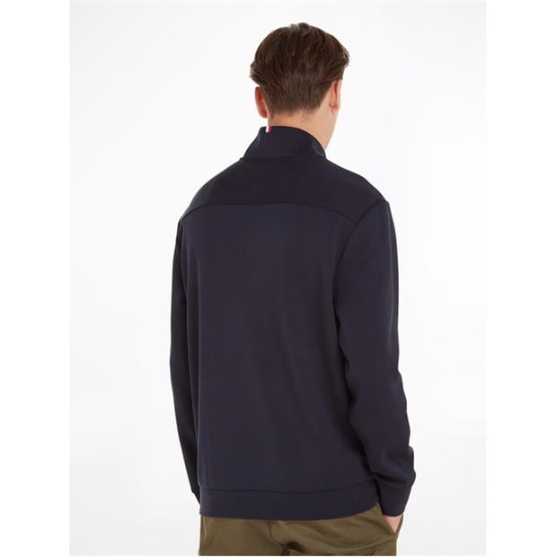 Bluza trening TOMMY HILFIGER Double Face Knit Half Zip