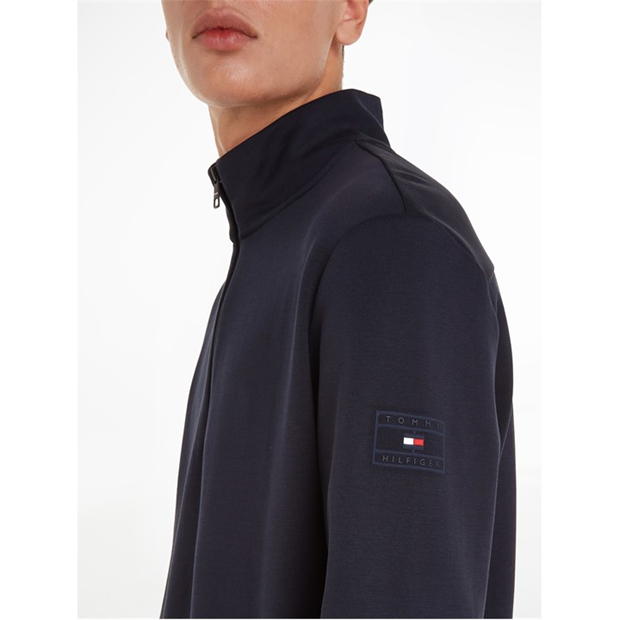 Bluza trening TOMMY HILFIGER Double Face Knit Half Zip