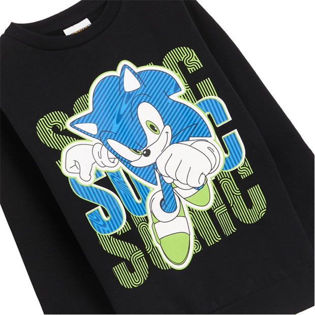 Bluza trening Character Sonic The Hedgehog and Jogger Set Black