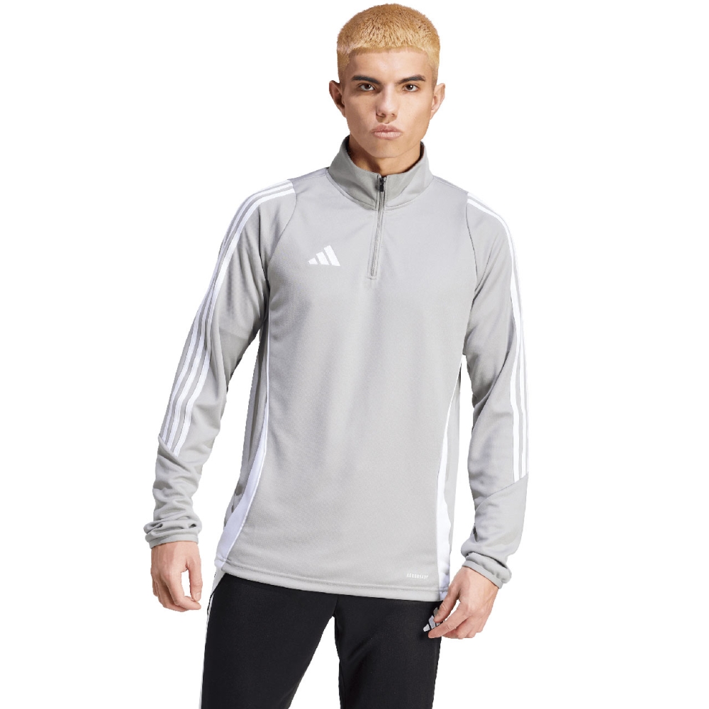 Bluza trening Adidas Tiro 24 Training Top men's gray and white IS1041